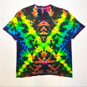 Handmade Tie Dye Tees - Darth Vader Mask Star Wars